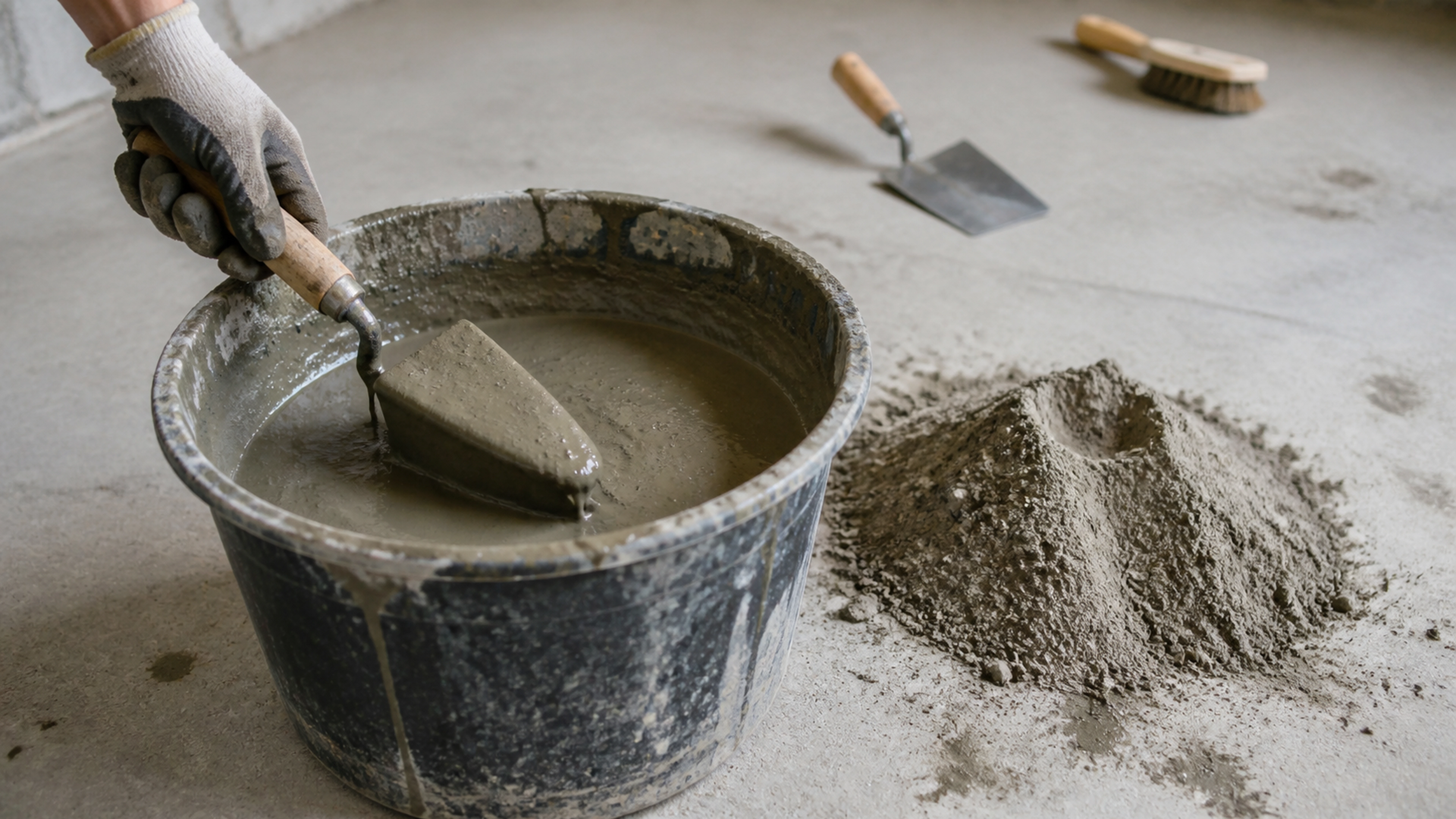 Illustration éditoriale pour l’article « Mortier trop liquide : comment rattraper votre mélange »