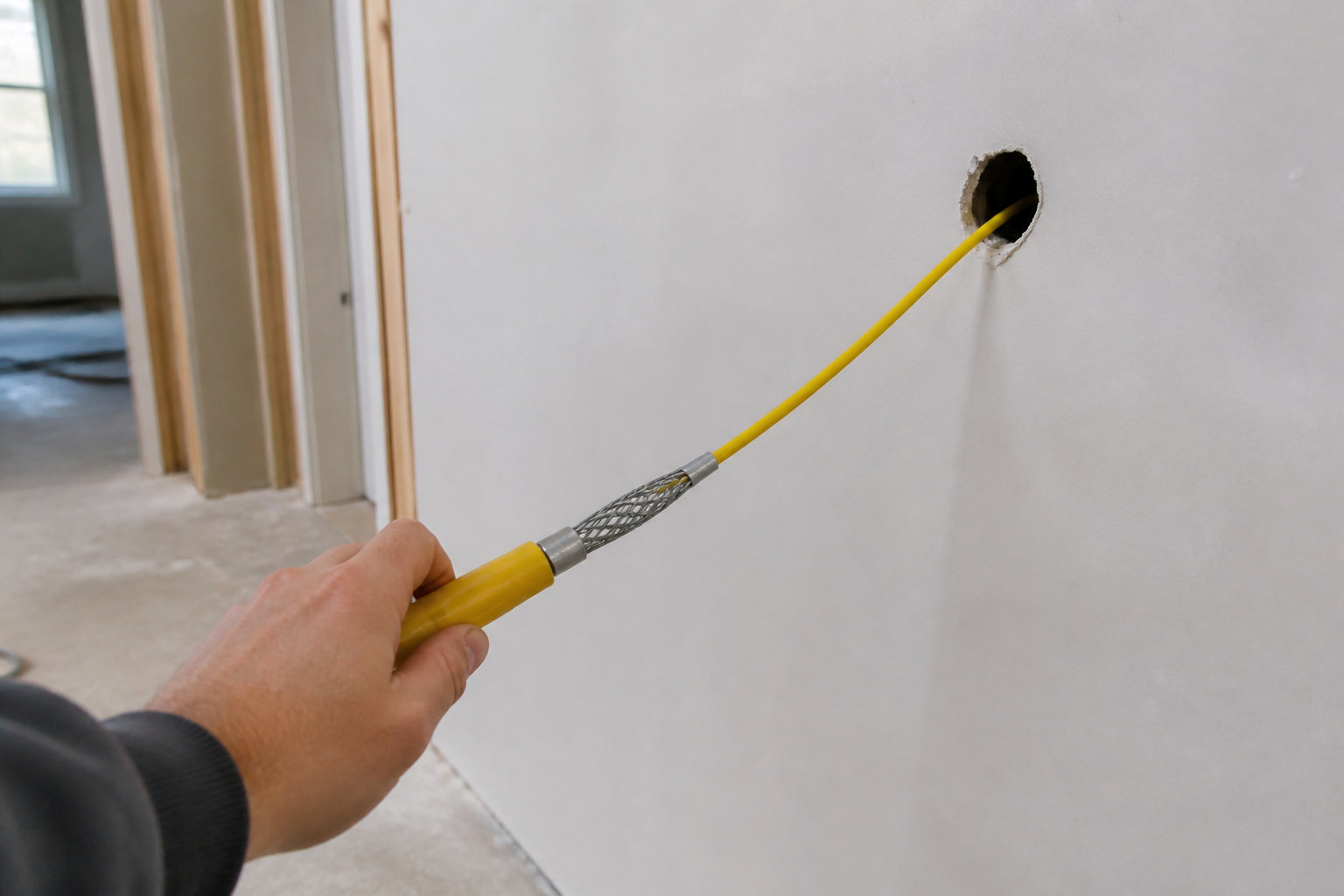 Techniques pour passer les gaines dans les cloisons creuses