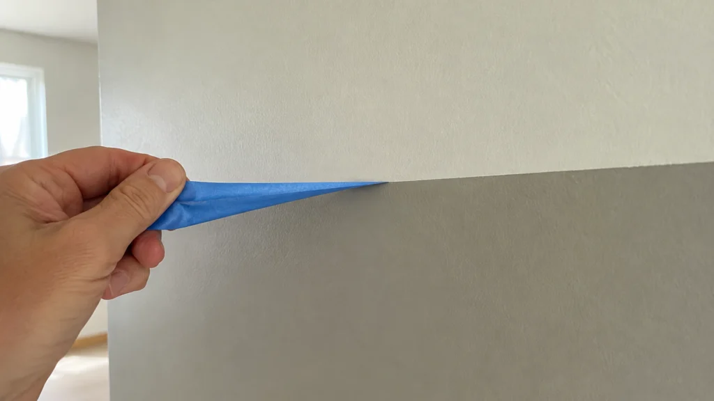 Illustration éditoriale pour l’article « Quand enlever le ruban de masquage peinture pour un tracé pro »